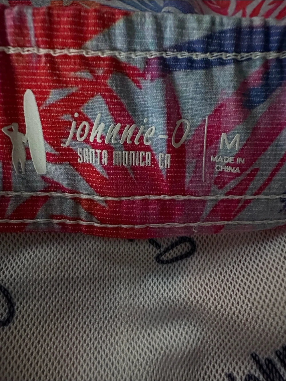 johnnie-O Men’s Cabo Swim Trunk in Malibu Size Medium